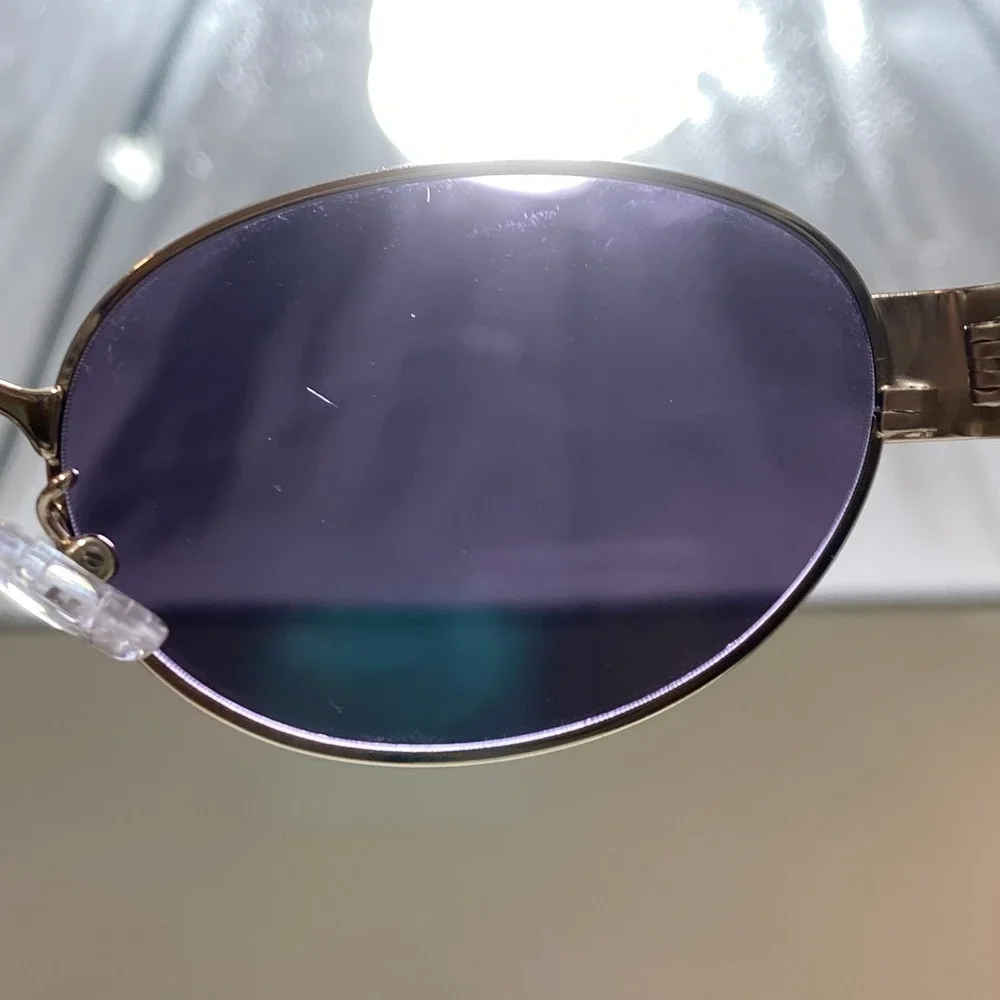 Tory Burch TY1071 1109/8H Sunglasses Womens 54mm Gold Purple Oval
